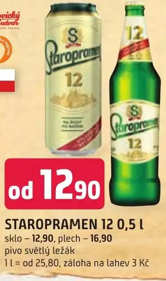 Trefa STAROPRAMEN 12 0,5 L nabídka