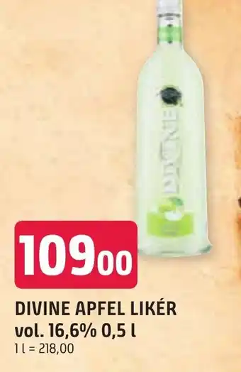 DIVINE APFEL LIKÉR vol. 16,6% 0,5 L