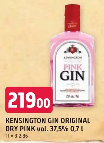 KENSINGTON GIN ORIGINAL DRY PINK vol. 37,5% 0,7L