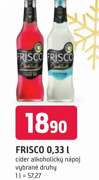 Trefa FRISCO 0,33 L nabídka