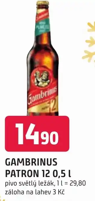 Trefa GAMBRINUS PATRON 12 0,5 L nabídka