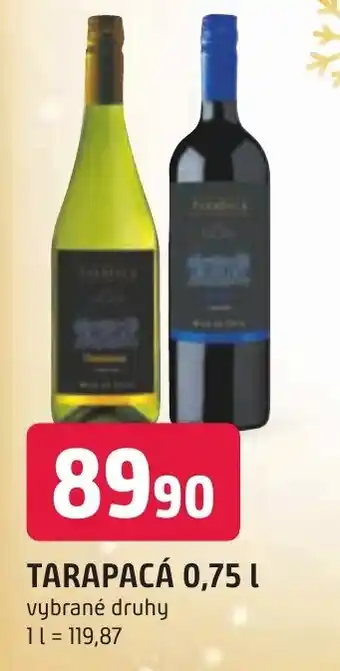 Trefa TARAPACÁ 0,75 L nabídka