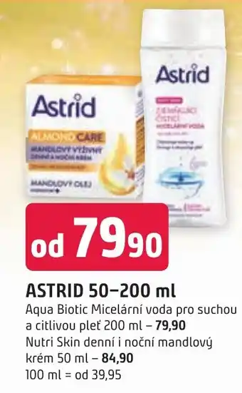 Trefa ASTRID 50-200 ml nabídka