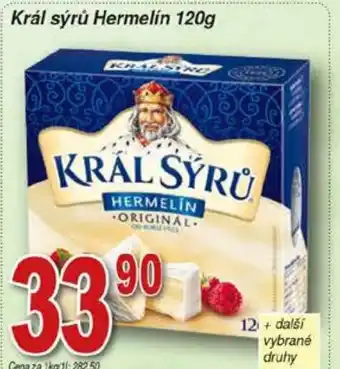 Hruška Král sýrů Hermelín 120g nabídka
