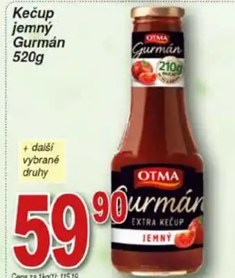 Hruška Kečup jemný Gurmán 520g nabídka