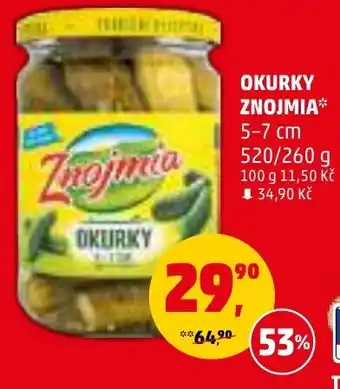 Penny Market OKURKY ZNOJMIA nabídka