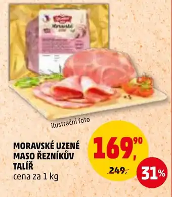 Penny Market MORAVSKÉ UZENÉ MASO ŘEZNÍKŮV TALÍŘ nabídka