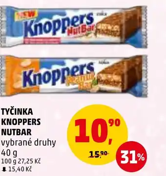 Penny Market TYČINKA KNOPPERS NUTBAR nabídka