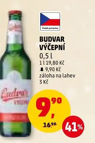 Penny Market BUDVAR VÝČEPNÍ 0,5L nabídka