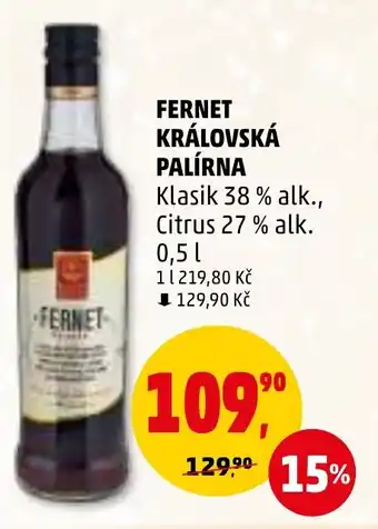 Penny Market FERNET KRÁLOVSKÁ PALÍRNA nabídka