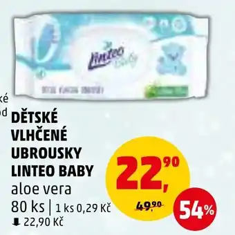 DĚTSKÉ VLHČENÉ UBROUSKY LINTEO BABY