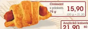 Jip Croissant s párkem 75 g nabídka