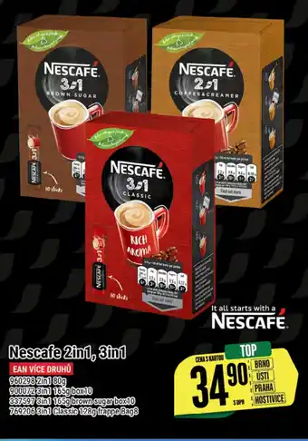 Tamda Foods Nescafe 2in1, 3in1 nabídka