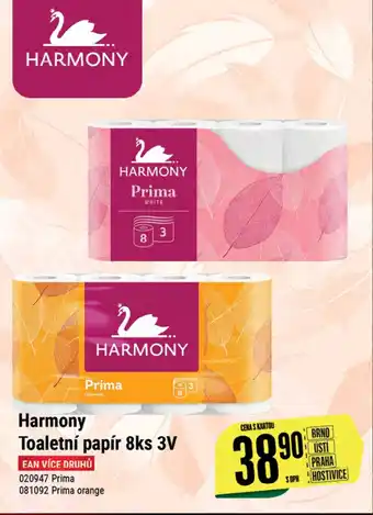 Tamda Foods Harmony Toaletní papír 8ks 3V nabídka