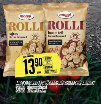 MOGYI ROLLI 65G VÍCEZRNNÉ CHLEBOVÉ KREKRY