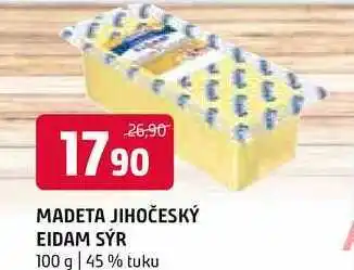 Terno Madeta jihočeský eidam sýr 100 g nabídka