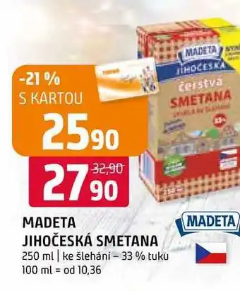 Terno Madeta jihočeská smetana 250 ml nabídka