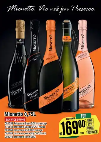Tamda Foods Mionetto 0,75L nabídka