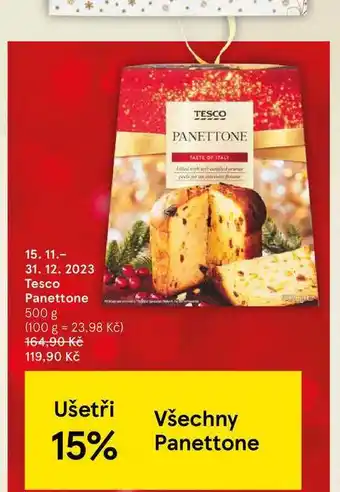 Tesco Tesco panettone 500 g nabídka