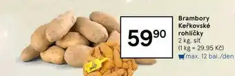 Tesco Brambory keřkovské rohlíčky 2 kg nabídka
