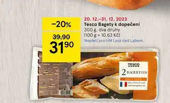 Tesco Tesco bagety k dopečení 300 g nabídka