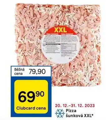 Tesco Pizza šunková xxl nabídka