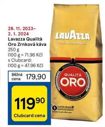 Lavazza qualità oro zrnková káva 250 g