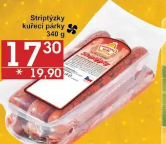 Jip Striptýzky kuřecí párky 340 g nabídka