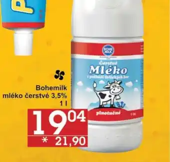 Jip Bohemilk mléko čerstvé 3,5% 1 l. nabídka