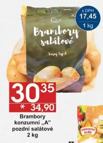 Jip Brambory konzumní ,,A" pozdní salátové 2 kg nabídka