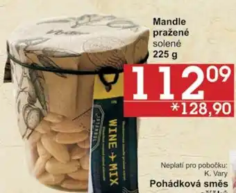 Jip Mandle pražené solené 225 g nabídka