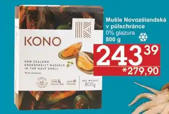 Jip Mušle Novozélandská v půlschránce 0% glazura 800 g nabídka