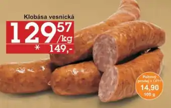 Jip Klobása vesnická nabídka