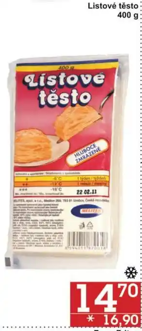 Listove těsto 400 g
