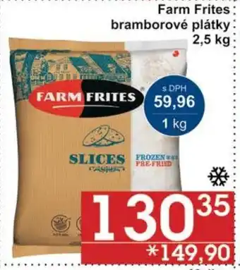 Jip Farm Frites bramborové plátky 2.5 kg nabídka