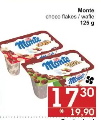 Jip Monte choco flakes / wafle 125 g nabídka
