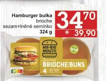 Jip Hamburger bulka brioche sezam+Iněné semínko 324 g nabídka