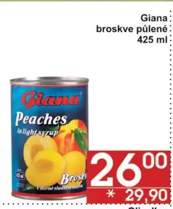 Jip Giana broskve půlené 425 ml nabídka