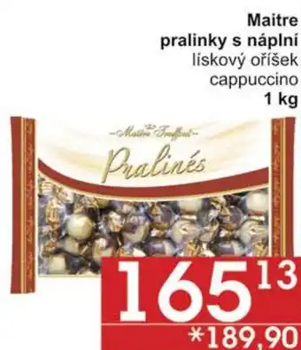 Jip Maitre pralinky s náplní nabídka