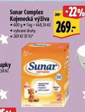 Albert Sunar complex kojenecká výživa nabídka