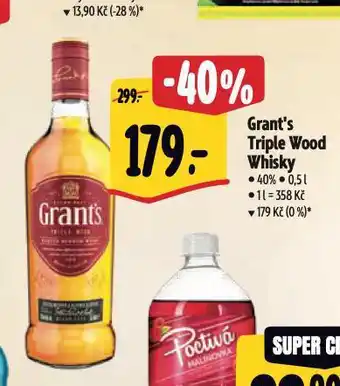 Albert Grant's triple wood whisky nabídka