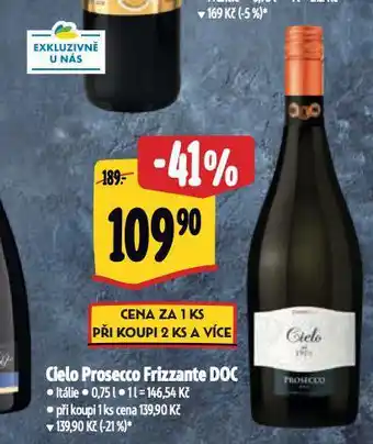 Albert Cielo prosecco frizzante nabídka
