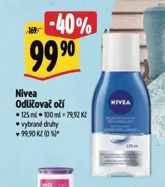 Nivea odličovač očí