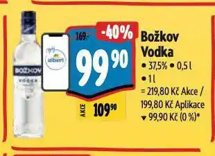 Albert Božkov vodka nabídka