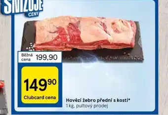 Tesco Hovězí žebro přední s kostí nabídka