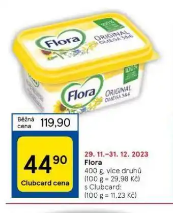 Tesco Flora nabídka