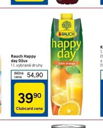 Tesco Rauch happy day džus nabídka