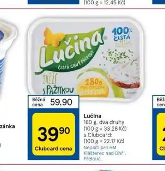 Tesco Lučina nabídka