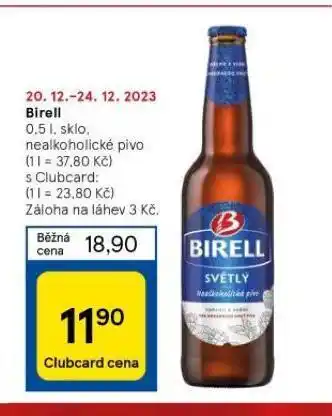 Tesco Birell nabídka