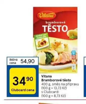 Tesco Vitana bramborové těsto nabídka
